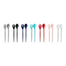 Normann Copenhagen Krenit salatbestik bl� mange farver - Fransenhome