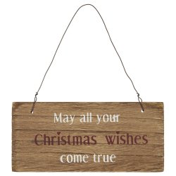 Tr�skilt May all your Christmas wishes come true fra Ib Laursen - Tinashjem