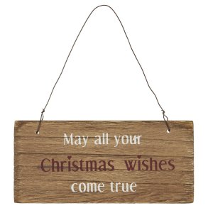 Tr�skilt May all your Christmas wishes come true fra Ib Laursen - Tinashjem