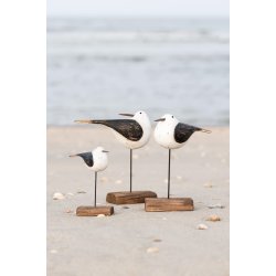 Fugl p� pind Nautico fra Ib Laursen p� stranden - Tinashjem
