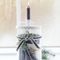 Julelys m�rkegr� 10 stk. fra Ib Laursen  i glas - Tinashjem