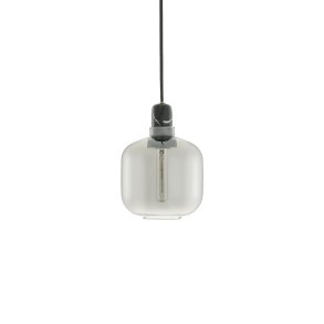 Normann Copenhagen Amp lampe smoke/sort small - Fransenhome