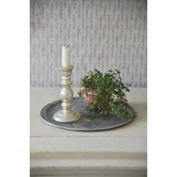 Jeanne d�Arc Living bakkes�t 3 stk. med antik finish med lys og blomst - Tinashjem