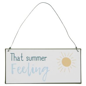 Metalskilt that summer feeling fra Ib Laursen - Tinashjem