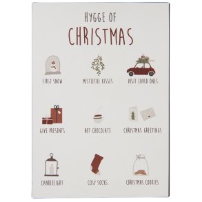 Metalskilt Hygge of Christmas fra Ib Laursen - Tinashjem