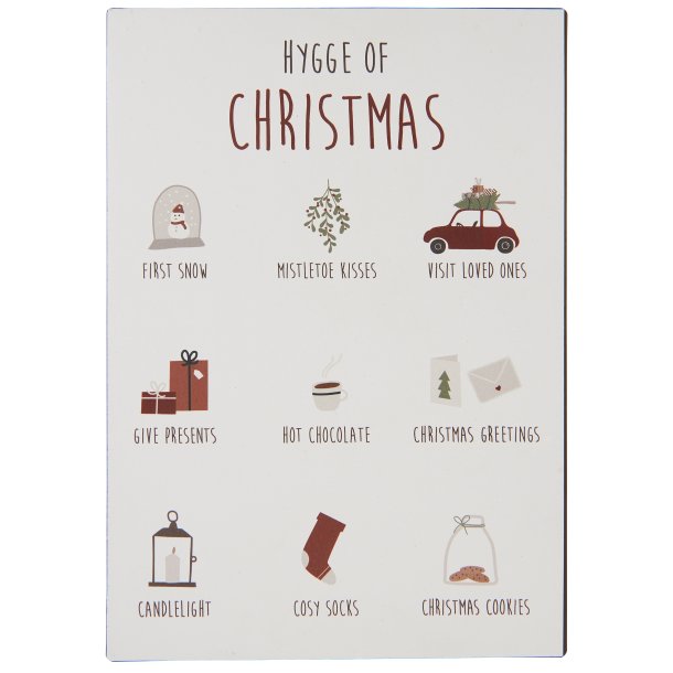 Metalskilt Hygge of Christmas fra Ib Laursen - Tinashjem