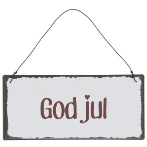 Metalskilt God Jul fra Ib Laursen - Tinashjem
