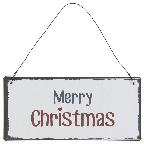 Metalskilt Merry Christmas fra Ib Laursen - Tinashjem
