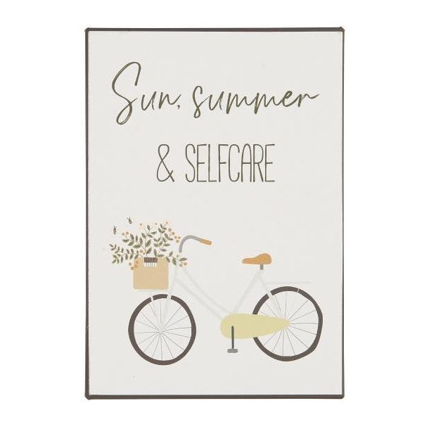 Metalskilt Sun, summer and selfcare fra Ib Laursen - Tinashjem