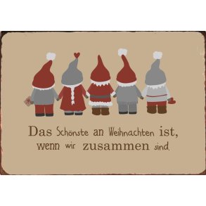 Metalskilt Das Sch�nste an Weihnachten ist fra Ib Laursen - Tinashjem