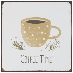 Metalskilt Coffee Time fra Ib Laursen - Tinashjem