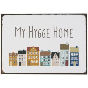Metalskilt My Hygge Home fra Ib Laursen - Tinashjem