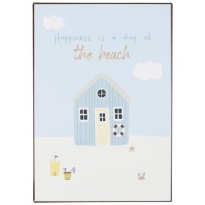 Metalskilt Happiness is a day at the beach fra Ib Laursen - Tinashjem