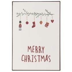 Metalskilt Merry Christmas fra Ib Laursen - Tinashjem