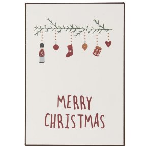 Metalskilt Merry Christmas fra Ib Laursen - Tinashjem