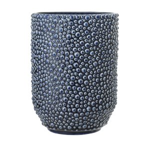 Vase i bl� stent�j fra Bloomingville - Tinashjem