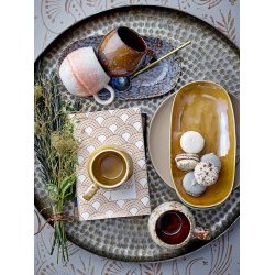 Paula tallerken i bl� stent�j fra Bloomingville p� bakke - Tinashjem