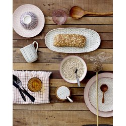 Maya Tallerken multi farvet fra Bloomingville p� d�kket bord - Tinashjem