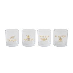 Chateau drikkeglas i klar glas 4 assorterede fra Bloomingville - Tinashjem