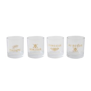 Chateau drikkeglas i klar glas 4 assorterede fra Bloomingville - Tinashjem