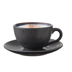 Bitz kop med underkop sort 4 stk. 24 cl sor med kaffe og underkop - Fransenhome