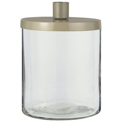 Holder glas med metall�g til bedelys fra Ib Laursen - Tinashjem