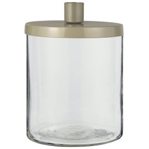 Holder glas med metall�g til bedelys fra Ib Laursen - Tinashjem