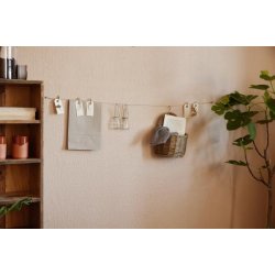 Flaske mini med sort oph�ng fra Ib Laursen h�ngende p� snor - Tinashjem