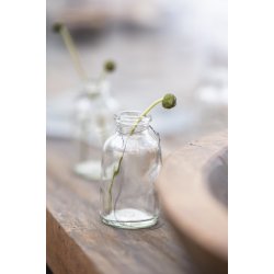 Flaske mini med sort oph�ng fra Ib Laursen p� et bord - Tinashjem