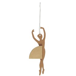 Papirklip ballerina i releveposition fra Ib Laursen til at folde sammen - Tinashjem