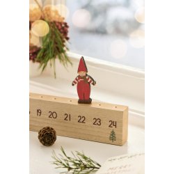 Julekalender g�ende nisse 1 - 24 fra Ib Laursen nissen holder styr p� dagene - Tinashjem