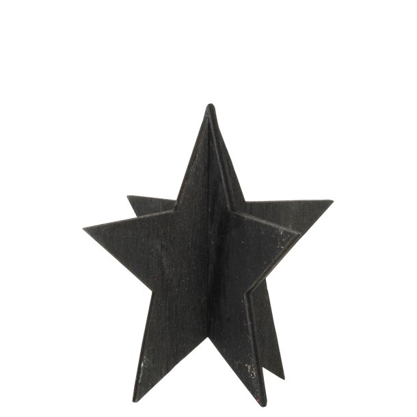 Stjerne st�ende sort 9 cm fra Ib Laursen - Tinashjem