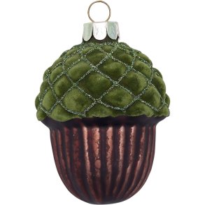 Julekugle agern gr�n medium fra GreenGate - Tinashjem