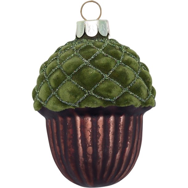 Julekugle agern gr�n medium fra GreenGate - Tinashjem
