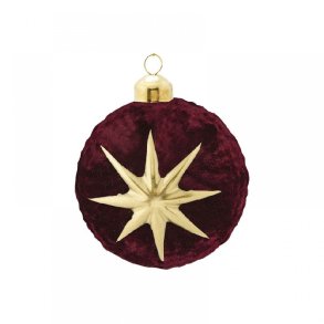 Julekugle Adele ball bordeaux fra GreenGate - Tinashjem