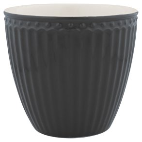 Alice Dark Grey latte cup fra GreenGate - Tinashjem