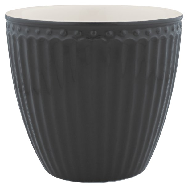 Alice Dark Grey latte cup fra GreenGate - Tinashjem