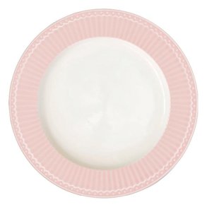 Alice Pale Pink dinner plate fra GreenGate - Tinashjem