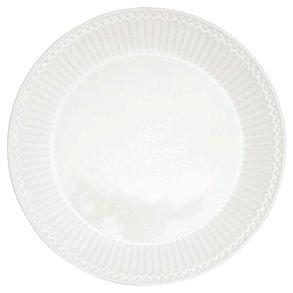 Alice white plate fra GreenGate - Tinashjem