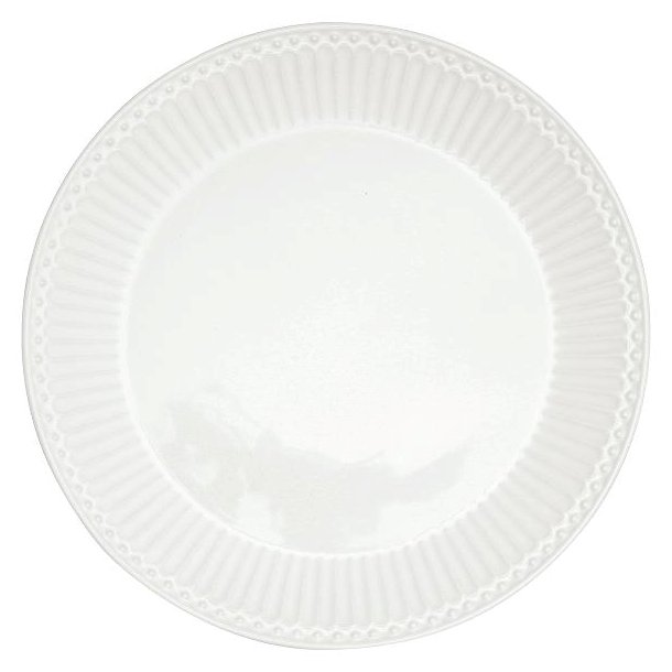 Alice white plate fra GreenGate - Tinashjem