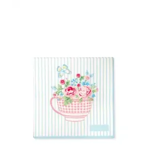 Alma Flowers white servietter lille 20 stk. fra GreenGate - Tinashjem