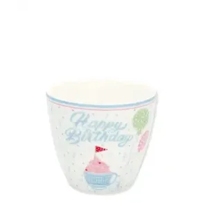 Alma Birthday White latte cup fra GreenGate - Tinashjem