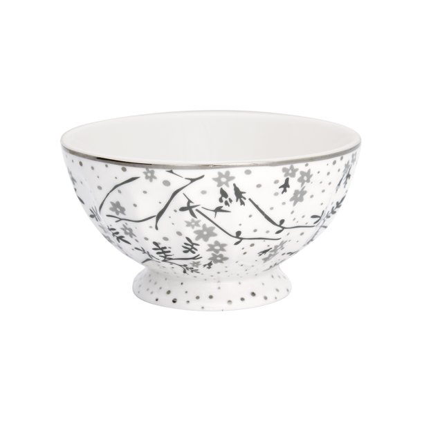 Amira White french bowl  XL 13,5 cm fra GreenGate - Tinashjem