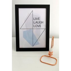 Plakat fra A:Sign Live, Laugh, Love A3 i ramme p� bord - Fransenhome