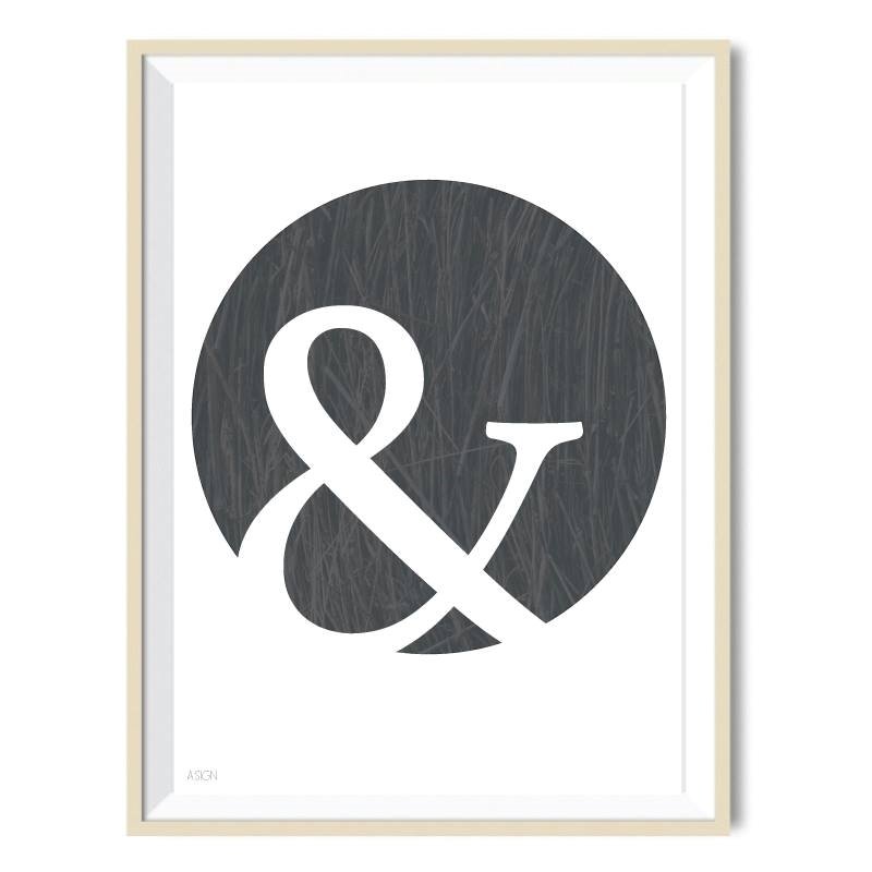 Plakat fra A:Sign tegnet & 30 x 40 cm i ramme - Fransenhome