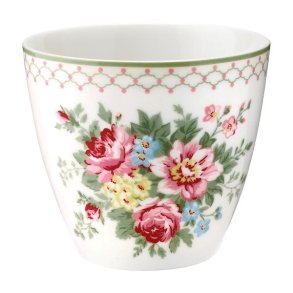 Aurelia White latte cup fra GreenGate - Tinashjem