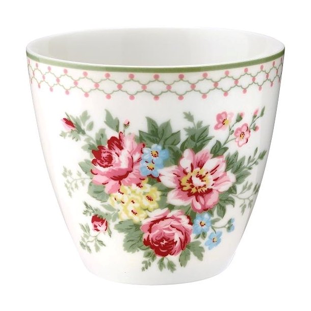 Aurelia White latte cup fra GreenGate - Tinashjem