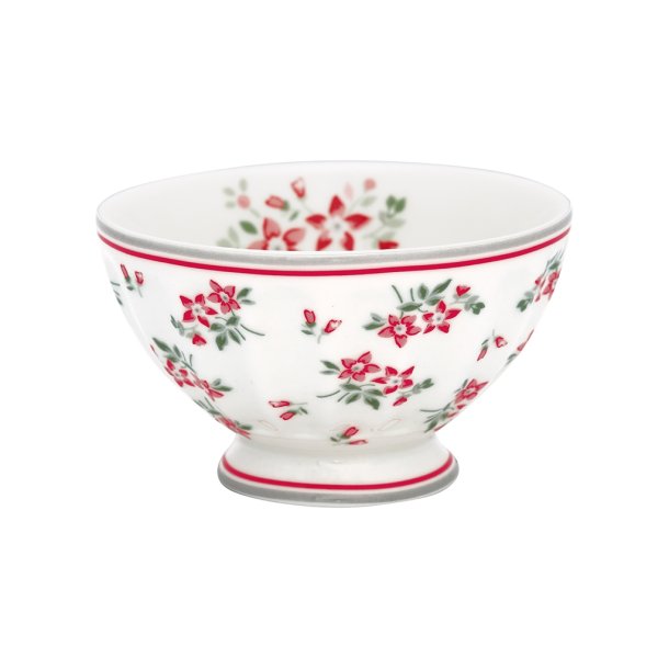 Avery White french bowl 10 cm medium fra GreenGate - Tinashjem