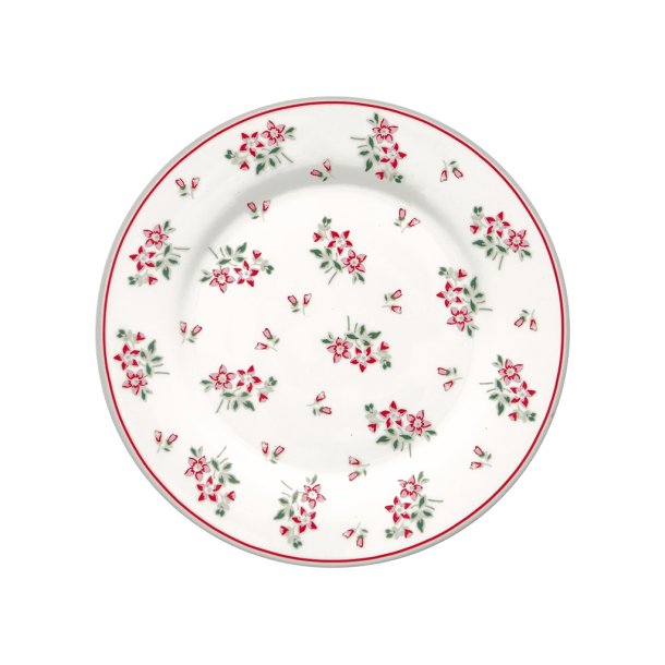 Avery White plate fra GreenGate - Tinashjem