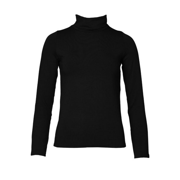 BASIC BLACK TRINNI med h�j hals fra du Milde - Tinashjem